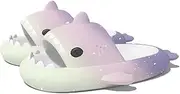 [Zureto] Shark Slides Slippers, Novelty Cloud Shark Slippers, Anti-Slip Quick Drying Shark Sliders, EVA Starlight Shark