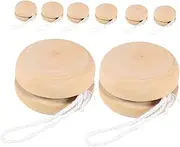 Kisangel 8pcs DIY Hand Painting Wooden Balls Unfinished Graffiti for Safe and Crafting Fun for Home Parties and Creative Play