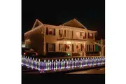 LED Pre-Lit Fence Multicolour