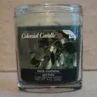 Colonial Candle Fresh Mistletoe Oval Glass Jar 8 oz 2 Wick Candle