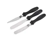 Icing Spatulas Set Stainless Steel Plastic Cake Spatulas for Cream Spreading, Cake Decorating, Pastry Icing