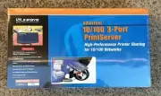 Linksys Etherfast 10/100 3-Port Print Server EPSX3 NEW SEALED
