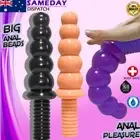 Giant Anal Plug Dildo BIG Butt Beads Plug Thick Thruster with Handle Sex Toy