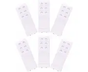 Pieces Women'S Soft Comfortable Elastic Bra Extenders Bra Extension Strap 2 Hook 3 Row Lady'S Bra Extender Bra Band,White