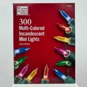 Home Accents 300 Mini Incandescent Lights Indoor/Outdoor 68’ 6” Lighted Length