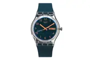 Swatch SO28K700 ESSENTIAL BLUE AWAY public urethane watch
