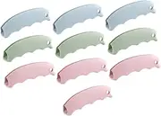ELAYARD 10pcs Silicone Bag Carrier Ergonomic Handle Grip for Grocery Shopping Non-slip Labor-saving Design for Easy Carrying Comfortable Plastic Pouch Pull Gadget Random Color