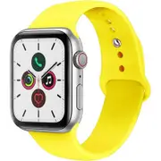 NewBee WAT-NB-42YLG2 Compatible For Apple Watch Band 42/44/45/49MM Soft Silicone Sport Strap - Yellow