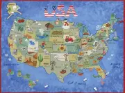 Hart Puzzles USA Map 500 Piece Jigsaw Puzzle