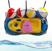 Pool Storage Bag Pools Float Toy Storage Mesh Bag Water Tech Pools Pouch,57×33.5 Inch Foldable Swimming Natatorium Hanging Mesh Organizer for Balls,Floats,Water Inflatable Toys Pool Accessories