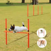 Dog Agility Equipment Kit Weave Pole/Hoop Jump/Hurdle Bar Pet Training Indoor