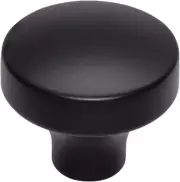 Top Knobs TK902BLK Kinney Knob 1 1/2 Inch - Flat Black