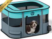Puppy Playpen, Portable Foldable Pet Crate for Dogs, Cats, Rabbits, Guinea Pigs