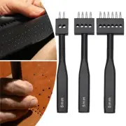 Leather Prong Punch Tool Sturdy 5mm Spacing for Paper Textiles Leathercrafts