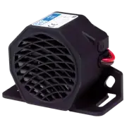 ECCO 575 Backup Alarm; 107 Decibels; 12 To 24 Volt DC; Black; Glass Filled Nylon