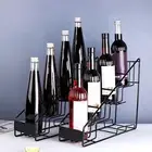 Elegant Syrup Rack Ladder Design Metal Coffee Bottle Organizer Stand for Kitchen