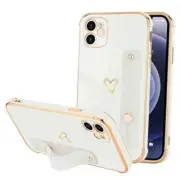Compatible with Case for Women Girls, Bling Luxury Plated iPhone 11 White