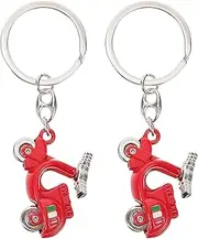 [GAROZATION] 4pcs Motorcycle Key Charm: Metal Motorcycle Charm Keychain For Motorbike Lovers - Portable Key Rings For Easy Identification