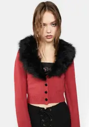 [dELiA*s by Dolls Kill] Rose Without Thorns Crop Cardigan