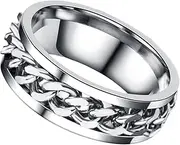 [WOFASHPURET] Transit Ring Spinner Ring Rings Hand Thumb Men Ring Man Ring Snake Ring Toe Ring Knuckle Necklace Ring Sizer Key Gold Ring Jewelry Fidget Kit Bracelet Rotary Tool Finger Ring Black