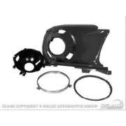 Scott Drake C7ZZ13008DR Headlight Housings Steel Black For Ford Mustang Kit (for: Ford)