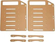 Wisoqu 3.5in Hard Drive Bracket, Acrylic Hard Drive Bracket, Support Fix Multiple 3.5inch Hard Drives, 8cm Fans, DIY Hard Disk Rack, HDD Hard Drive Bracket for Desktop (6 Layers)