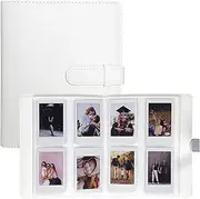 256 Pockets Photo Album for Fujifilm Instax Mini 70 7s 8 8+ 9 11 25 50s 90, Polaroid Z2300, Polaroid PIC-300P Film Instant Camera, photo album for 3-inch photos & Name Card (White)