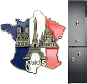 Collectible Fridge Magnet Sticker – Fridge Magnet French Map Magnets | French Map Design, Tourist Souvenir for Travel Decoration, Ideal for Whiteboards, Metal Doors, Home, and Use