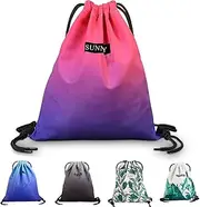 INONIX Drawstring Swim Bag - Waterproof Backpack with Wet/Dry Pockets, Lightweight for Beach, Travel, Pool or Gym