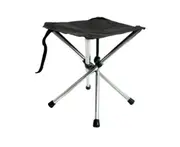 C212 27.5*27.5 Outdoor Telescopic Folding Stool Portable Folding Chair Camping Pony Fishing Stool Stainless Steel Mini Chair Hiking Tool