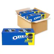 OREO Chocolate Sandwich Cookies, King Size, 20 Snack Packs (2 Boxes, 10 Cookies