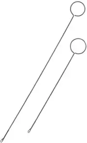 EXCEART 2pcs Sewing Loop Turner Hook Long Tool with Latch for Fabric Tube Straps Belt Strips DIY Knitting Accessories Stainless Steel