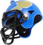 FOYTOKI Miniature Football Helmet Collectible Model Realistic Design for Display Unique Souvenir for Sports Fans Portable Desk Decor Mini Helmet Memorabilia