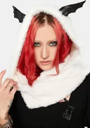 [Punk Rave] Gothic Bat Hooded Capelet