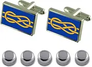[Select Gifts] Shirt Dress Studs FIAV Flag Cufflinks