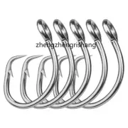 15Pcs Tuna Circle Fishing Hook Live Bait Big Game Saltwater Hook 11/0-16/0
