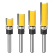 1/4 Inch Shank Flush Trim Router Bit Set, 1/4 Router Bit Set 1/4 Shank4712