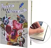 Real Pages Diversion Book Safe with Key Lock,Hollow with Secret Compartment,Anti Theft Safe (Alice in Wonderland)