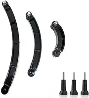 3-in-1 Curved Arced Extension Arms in Different Lengths(7.5/13.5/19.5cm) Compatible with GoPro Hero 11 10/9/ 8/7/ Max/Fusion/ 6/5/ 4/ Session/ 3+/ 3/2/ and Other Action Camera