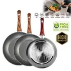 24/28/32CM Marble Stone Frying Pan Ceramic Coated Non Stick Cookware Frypan Wok