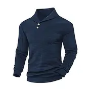 Men's Sweatshirt Black White Army Green Navy Blue Lapel Plain Sports Outdoor Daily Holiday Polyester Streetwear Basic Casual Spring Autumn / Fall Clothing App