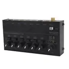 (EU Plug)Sound Mixer Ultra Compact Metal Low Noise 6 Channel Stereo Line Mi IP