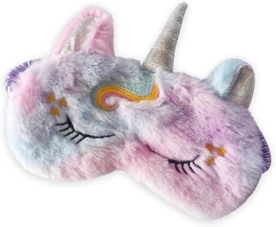 Soft Plush Animal Sleeping Mask - Purple Horse