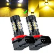 2x H11 LED projector Fog Light Bulbs Yellow For BMW E90 325 328 335i (for: BMW)