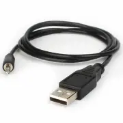 3.5mm AUX Audio To USB 2.0 Male Charge Cable Adapter Cord For Car MP3