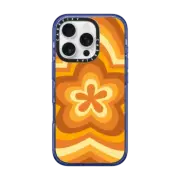 iPhone 16 Pro Impact Case MagSafe Compatible honey retro flower