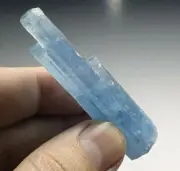 23.30 Gram Stepwise Damage Free Terminated Tower of Deep Blue Aquamarine Crystal