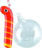 Faukart Cute Handmade Glassware Float Eel