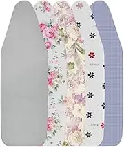 43x13in Ironing Board Cover and Pad, Scorch Resistant Ironing Board Cover Replacement, 48x16in Cotton Ironing Board Cover with Pull Bungee Cord(Square,110x34cm(43x13in))
