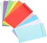 HOUDERCO 120 Pack Cash Envelopes Money Envelopes for Budgeting 6.7x3.5 Inches Self-Adhesive Adhesive Stripe for Cash Tips Checks Tickets